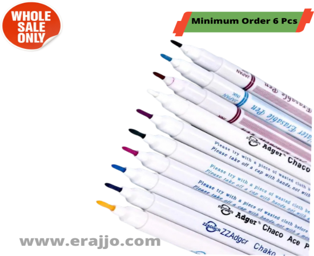 Vanishing Pen Water Erasable Fabric Marking Pen for Cloth and Fabrics Sewing,